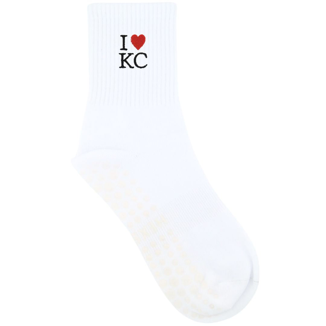 HEXSOX - Embroidered Crew Socks - I Love Kansas City