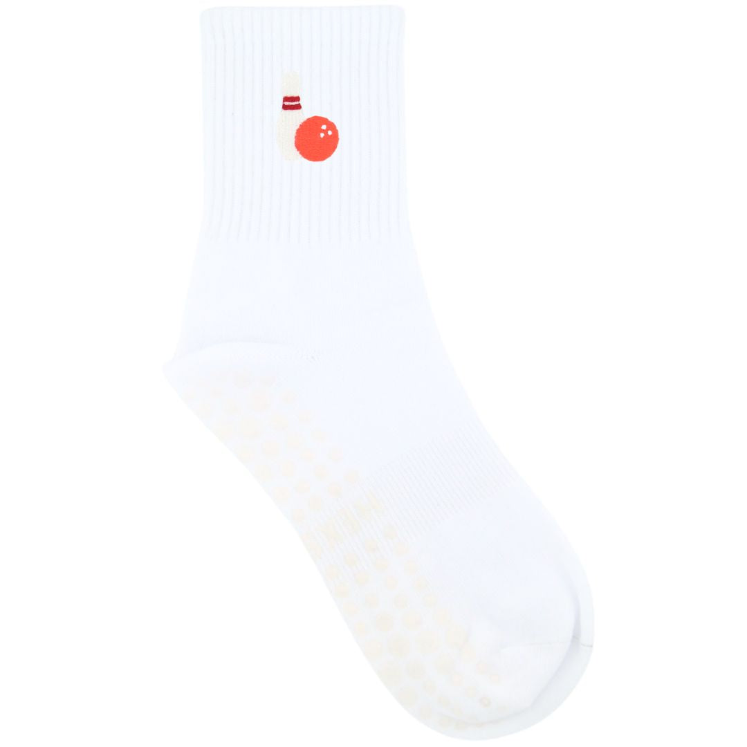 HEXSOX - Embroidered Crew Socks - Bowling