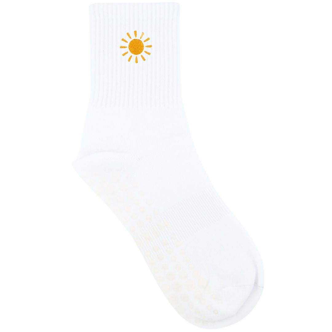 HEXSOX - Embroidered Crew Socks - Sun