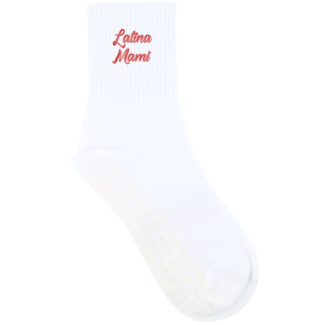 HEXSOX x Shenergy - Embroidered Crew Socks - Latina Mami
