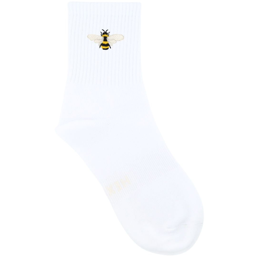 HEXSOX - Embroidered Crew Socks - Bee