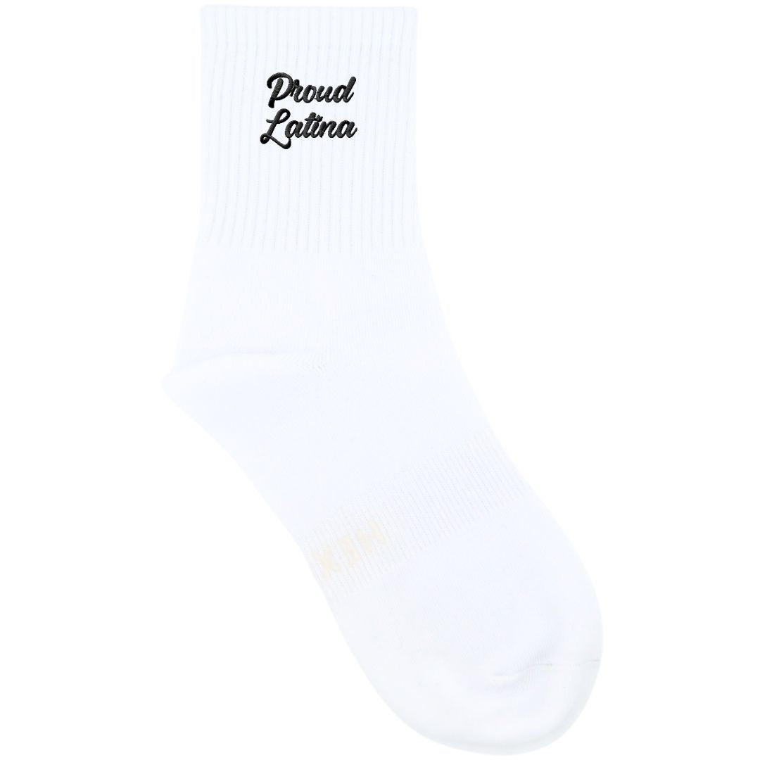 HEXSOX x Shenergy - Embroidered Crew Socks - Proud Latina