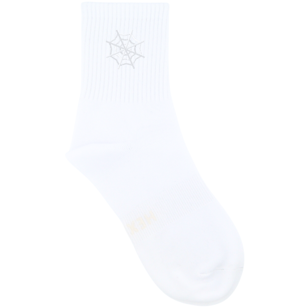 HEXSOX - Embroidered Crew Socks - Spiderweb