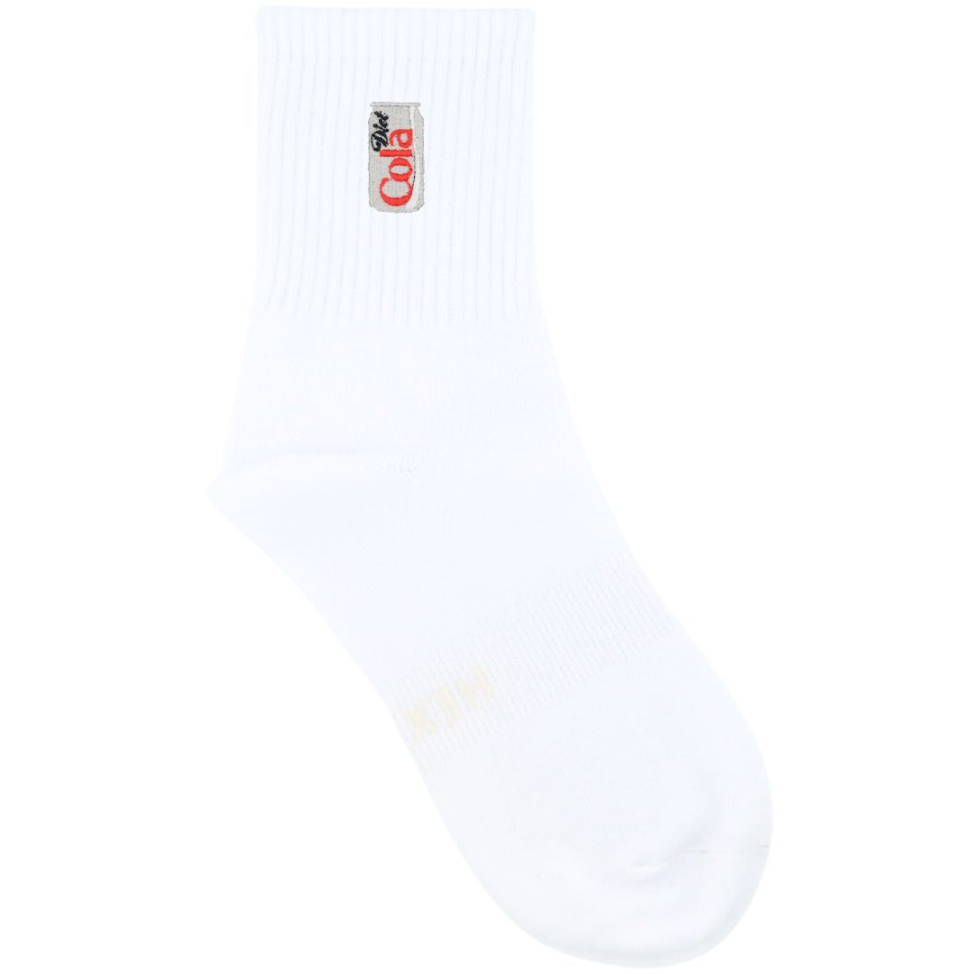 HEXSOX - Embroidered Crew Socks - Diet Cola