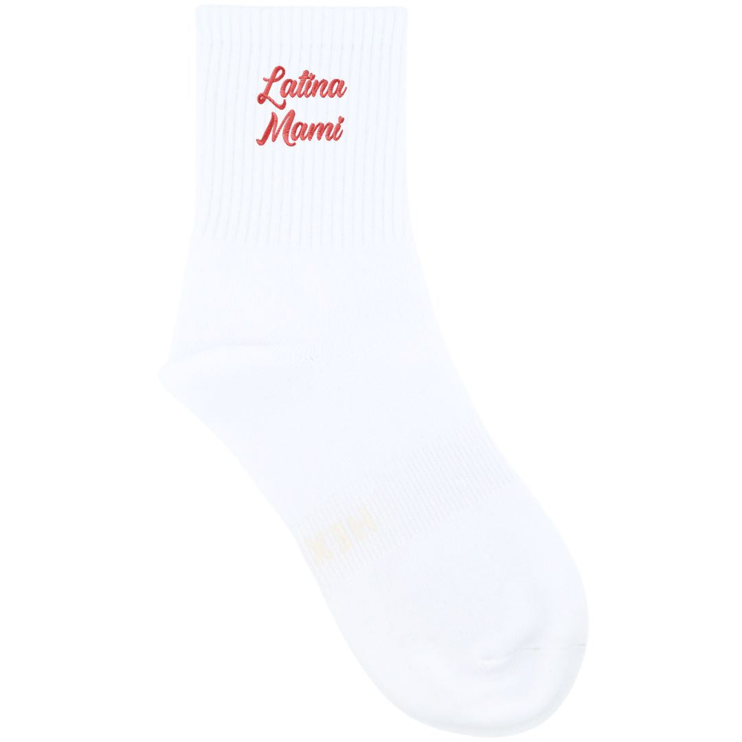 HEXSOX x Shenergy - Embroidered Crew Socks - Latina Mami