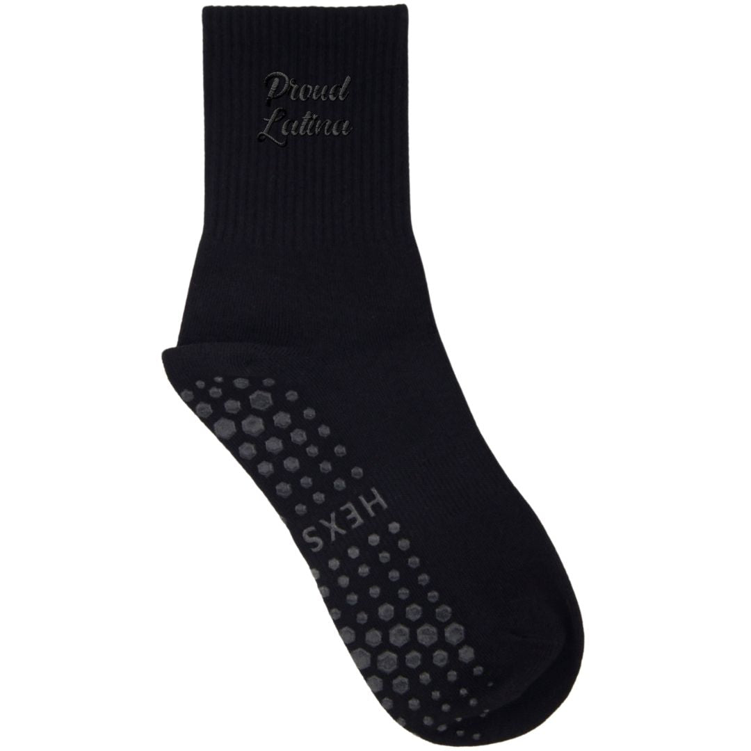HEXSOX x Shenergy - Embroidered Crew Socks - Proud Latina