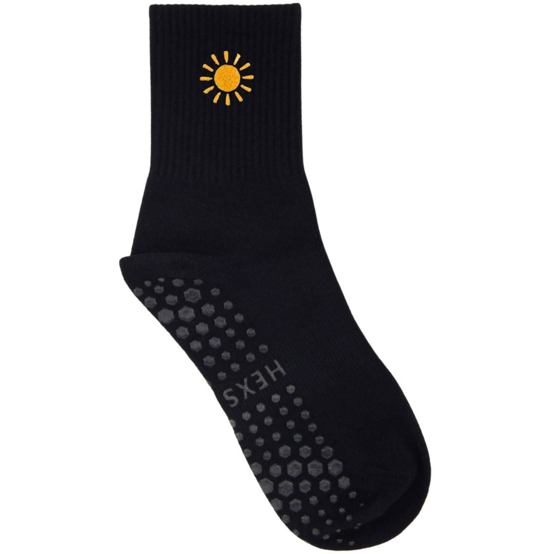 HEXSOX - Embroidered Crew Socks - Sun