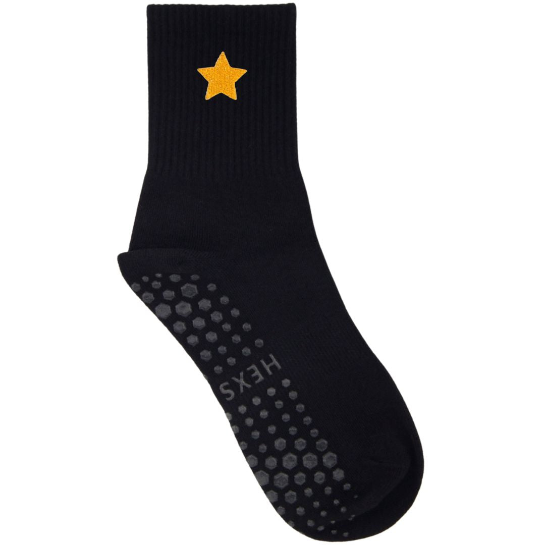 HEXSOX - Embroidered Crew Socks - Star