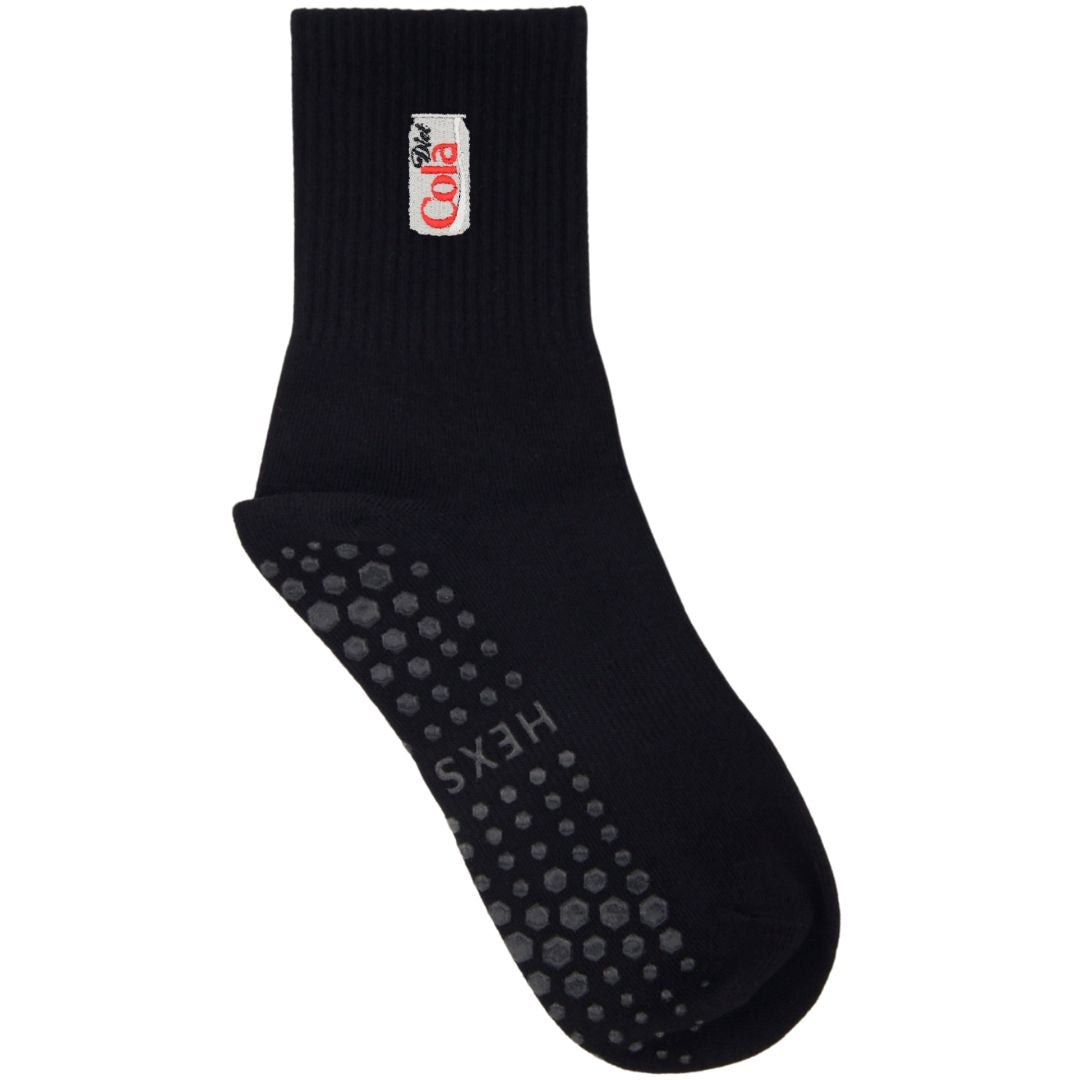 HEXSOX - Embroidered Crew Socks - Diet Cola