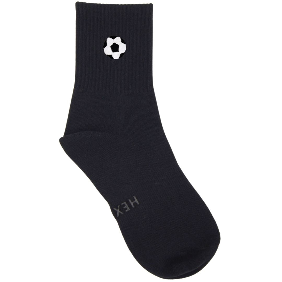 HEXSOX - Embroidered Crew Socks - Soccer