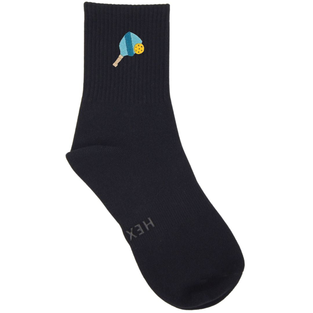 HEXSOX - Embroidered Crew Socks - Pickleball