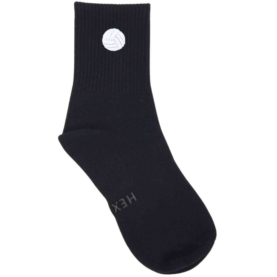 HEXSOX - Embroidered Crew Socks - Volleyball
