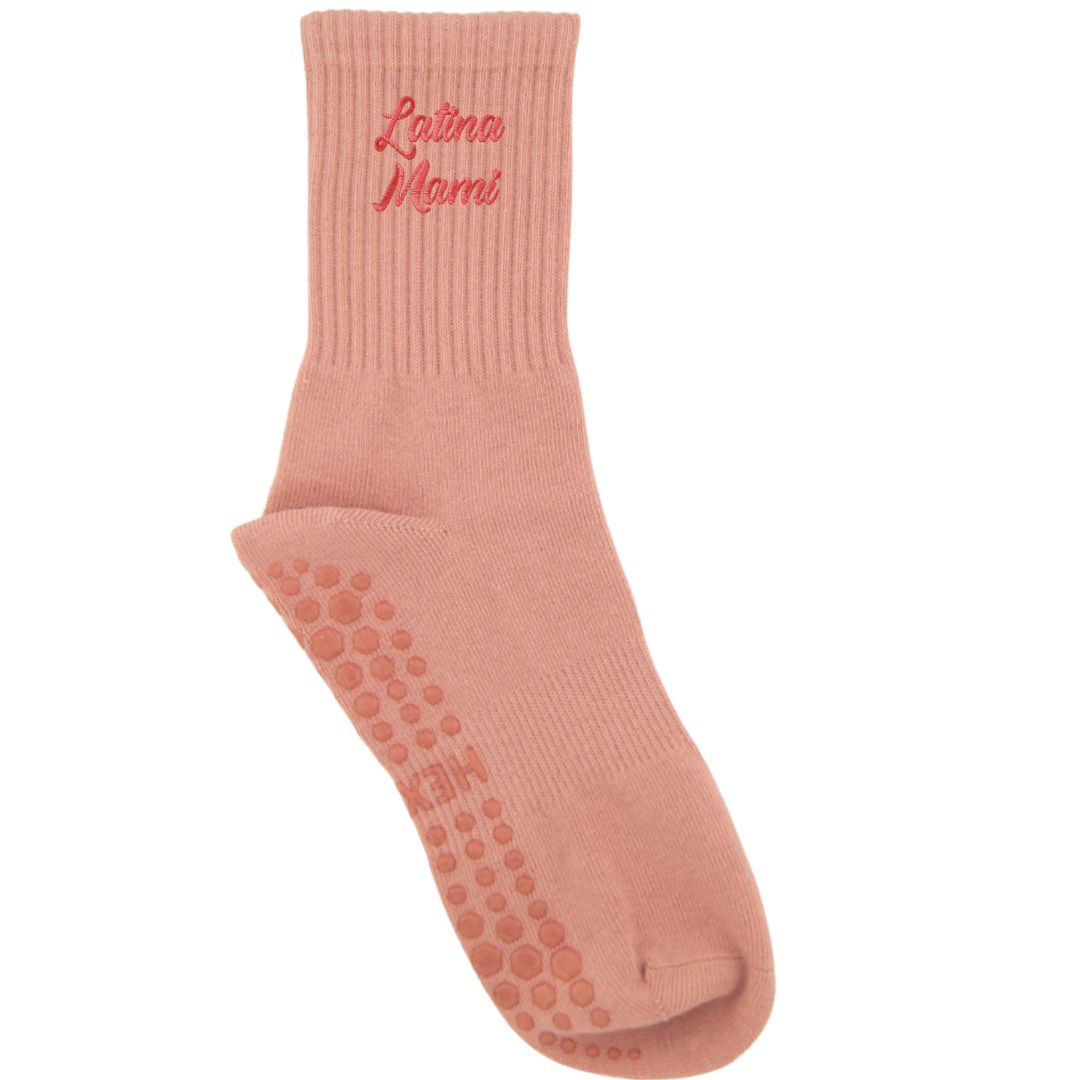 HEXSOX x Shenergy - Embroidered Crew Socks - Latina Mami