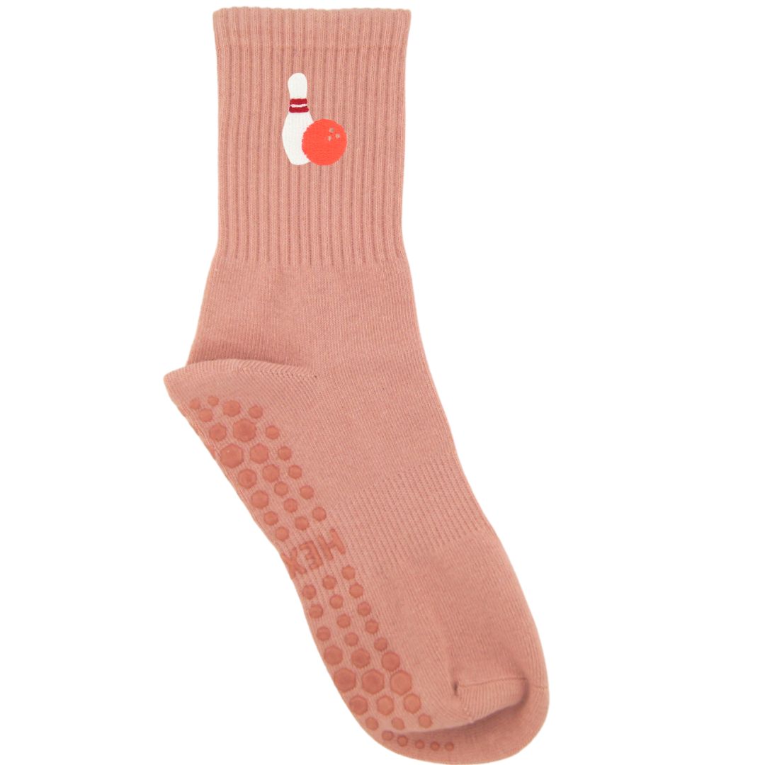 HEXSOX - Embroidered Crew Socks - Bowling