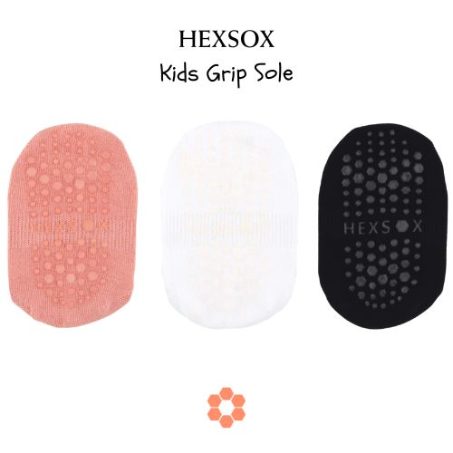 HEXSOX - Kids - Embroidered Grip Socks - Heart