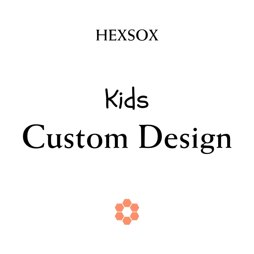 HEXSOX - Kids - Embroidered Grip Socks - Custom Design