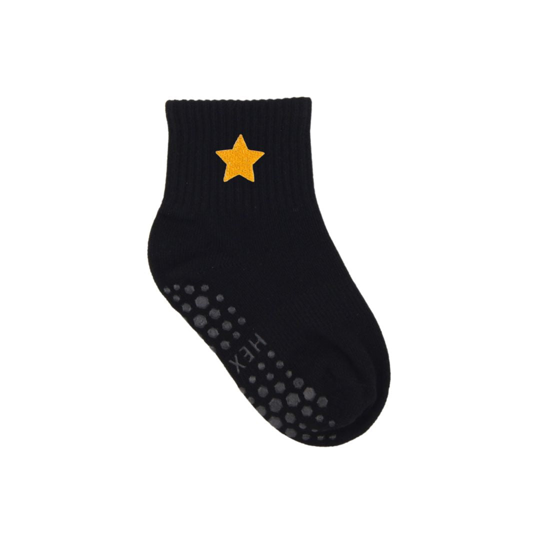 HEXSOX - Kids - Embroidered Grip Socks - Star
