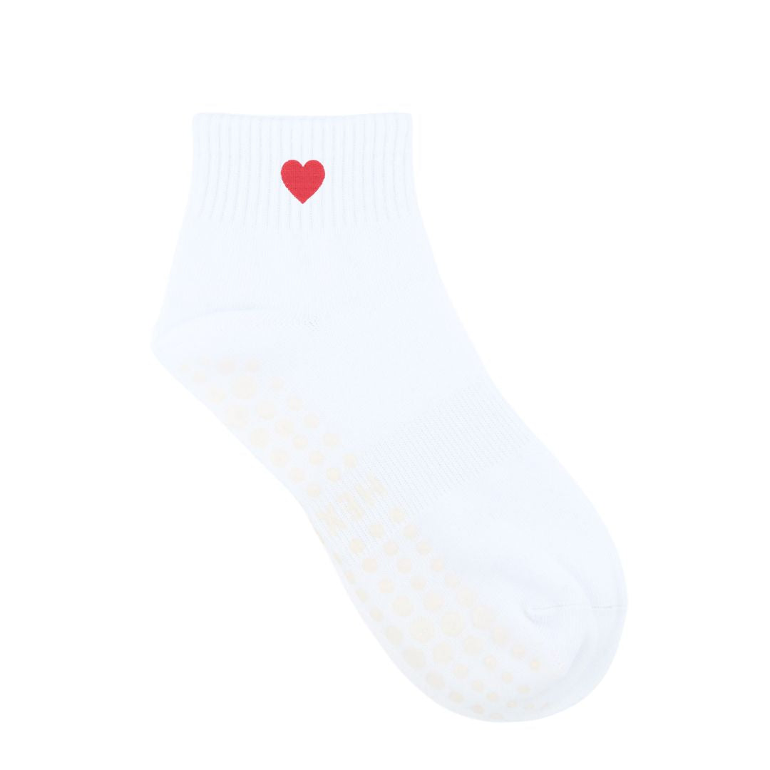 HEXSOX - Embroidered Ankle Socks - Heart