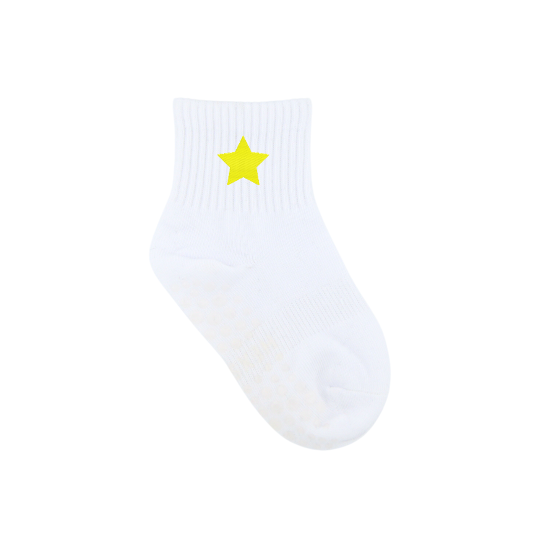 HEXSOX - Kids - Embroidered Grip Socks - Star