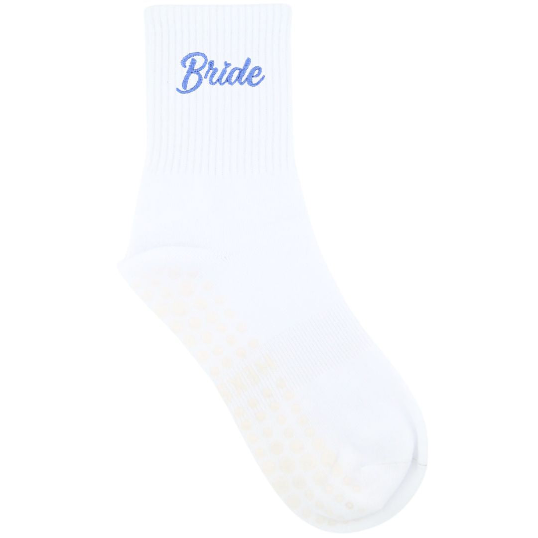 HEXSOX - Embroidered Crew Socks - Bride