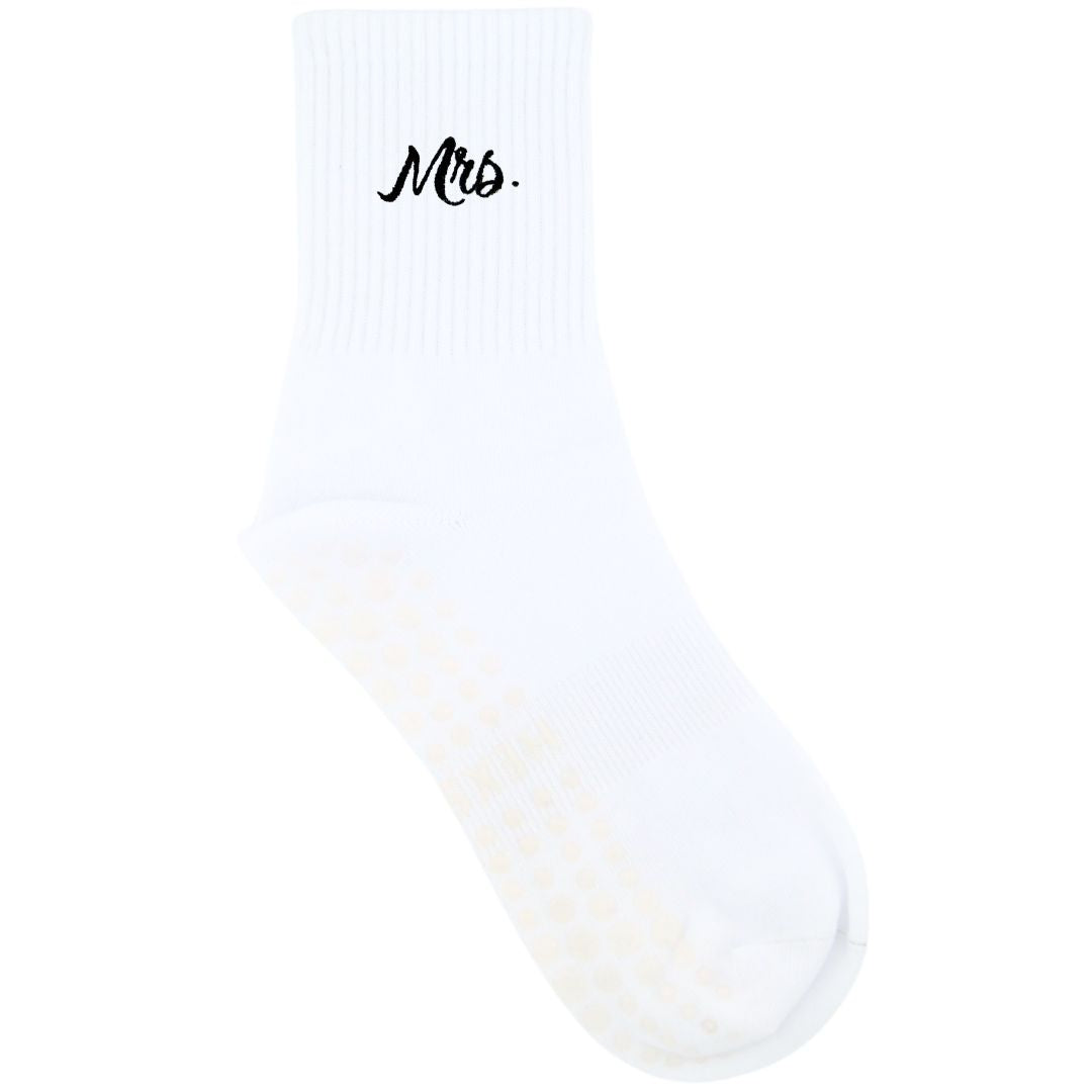 HEXSOX - Embroidered Crew Socks - Mrs.