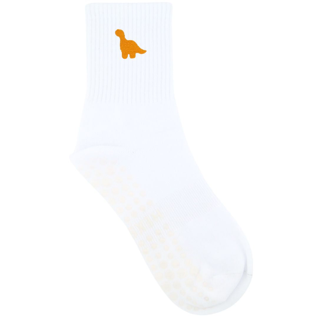 HEXSOX - Embroidered Crew Socks - Dino Nugget