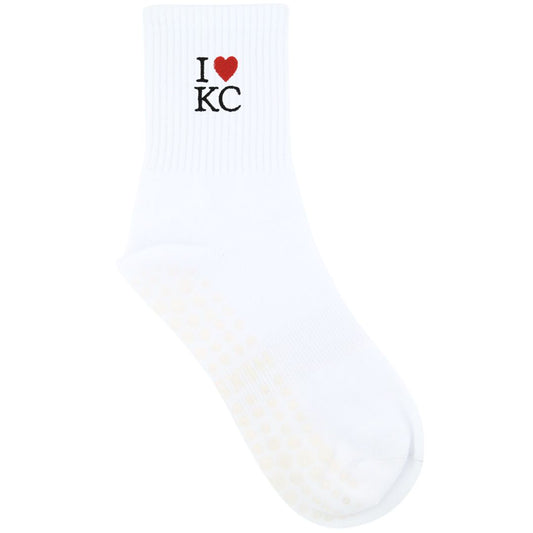 HEXSOX - Embroidered Crew Socks - I Love Kansas City