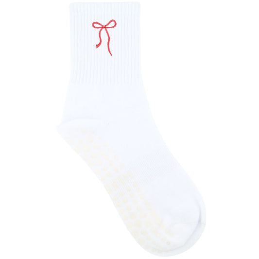 HEXSOX - Embroidered Crew Socks - Dainty Bow