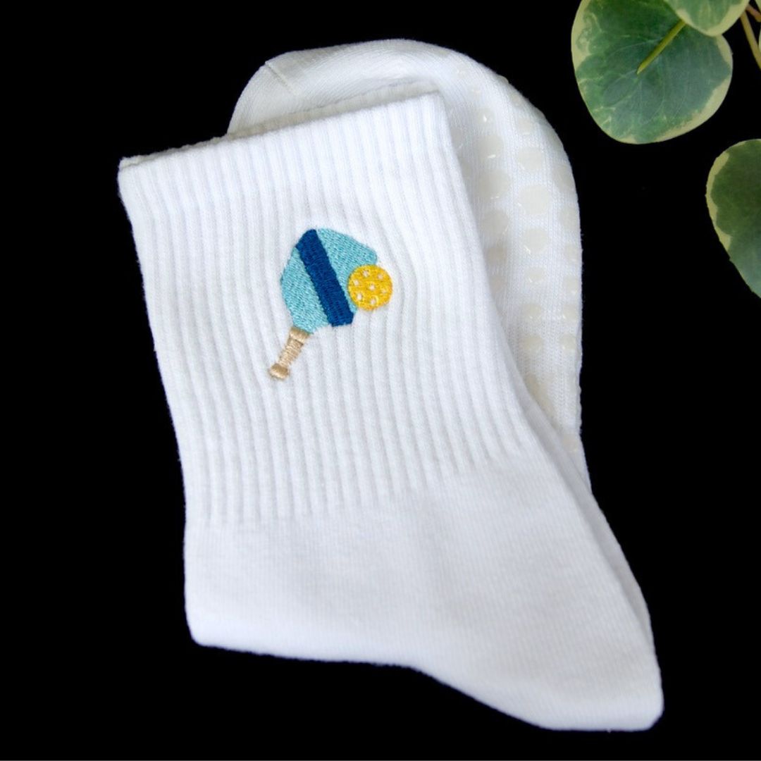 HEXSOX - Embroidered Crew Socks - Pickleball