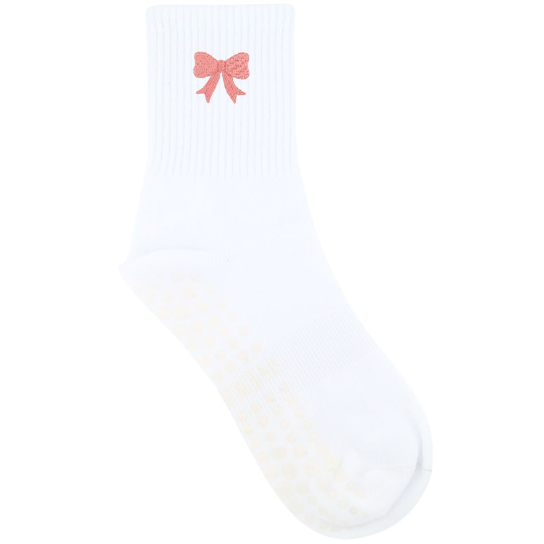 HEXSOX - Embroidered Crew Socks - Bow