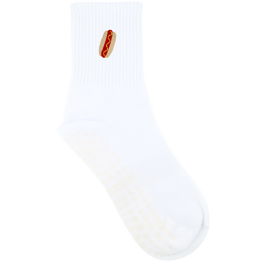 HEXSOX - Embroidered Crew Socks - Hot Dog