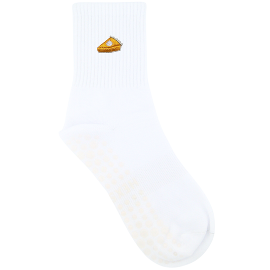 HEXSOX - Embroidered Crew Socks - Pumpkin Pie