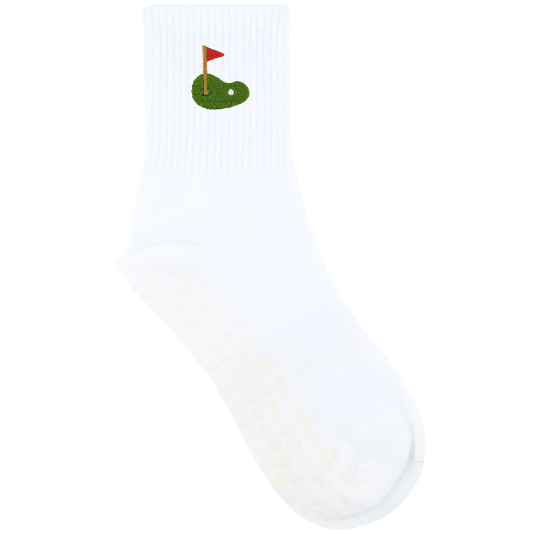 HEXSOX - Embroidered Crew Socks - Golf