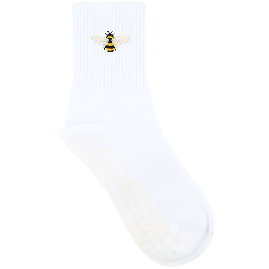 HEXSOX - Embroidered Crew Socks - Bee