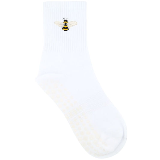 HEXSOX - Embroidered Crew Socks - Bee