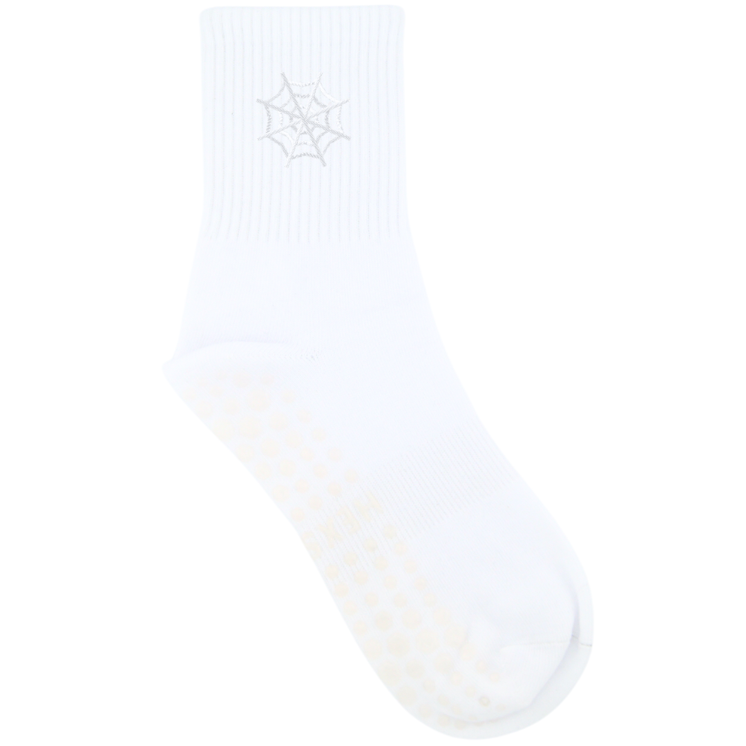 HEXSOX - Embroidered Crew Socks - Spiderweb