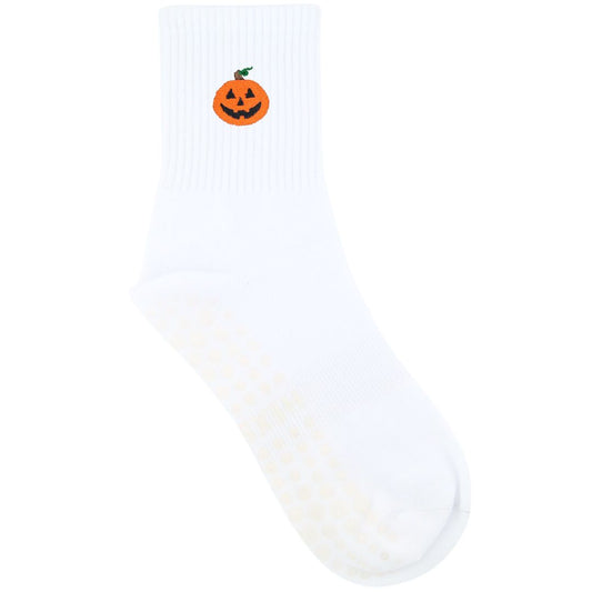 HEXSOX - Embroidered Crew Socks - Jack-O'-Lantern
