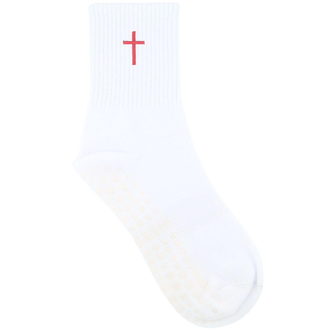 HEXSOX - Embroidered Crew Socks - Cross