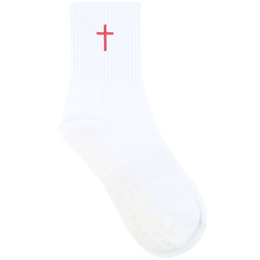 HEXSOX - Embroidered Crew Socks - Cross