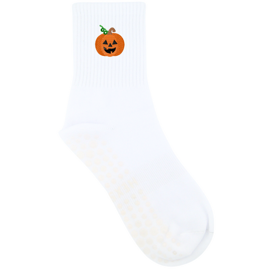 HEXSOX - Embroidered Crew Socks - Jack-O'-Lantern