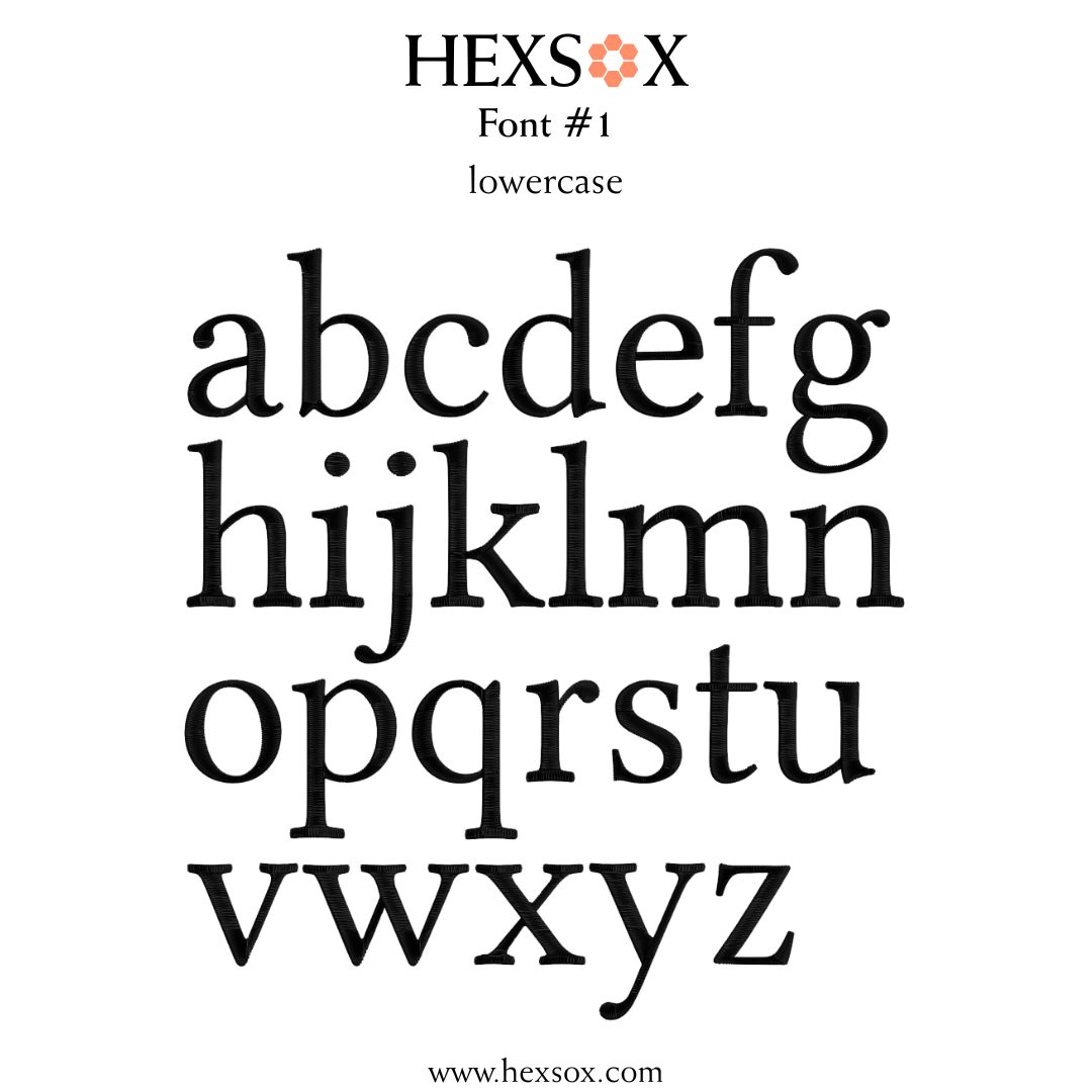 HEXSOX - Kids - Embroidered Grip Socks - Letter