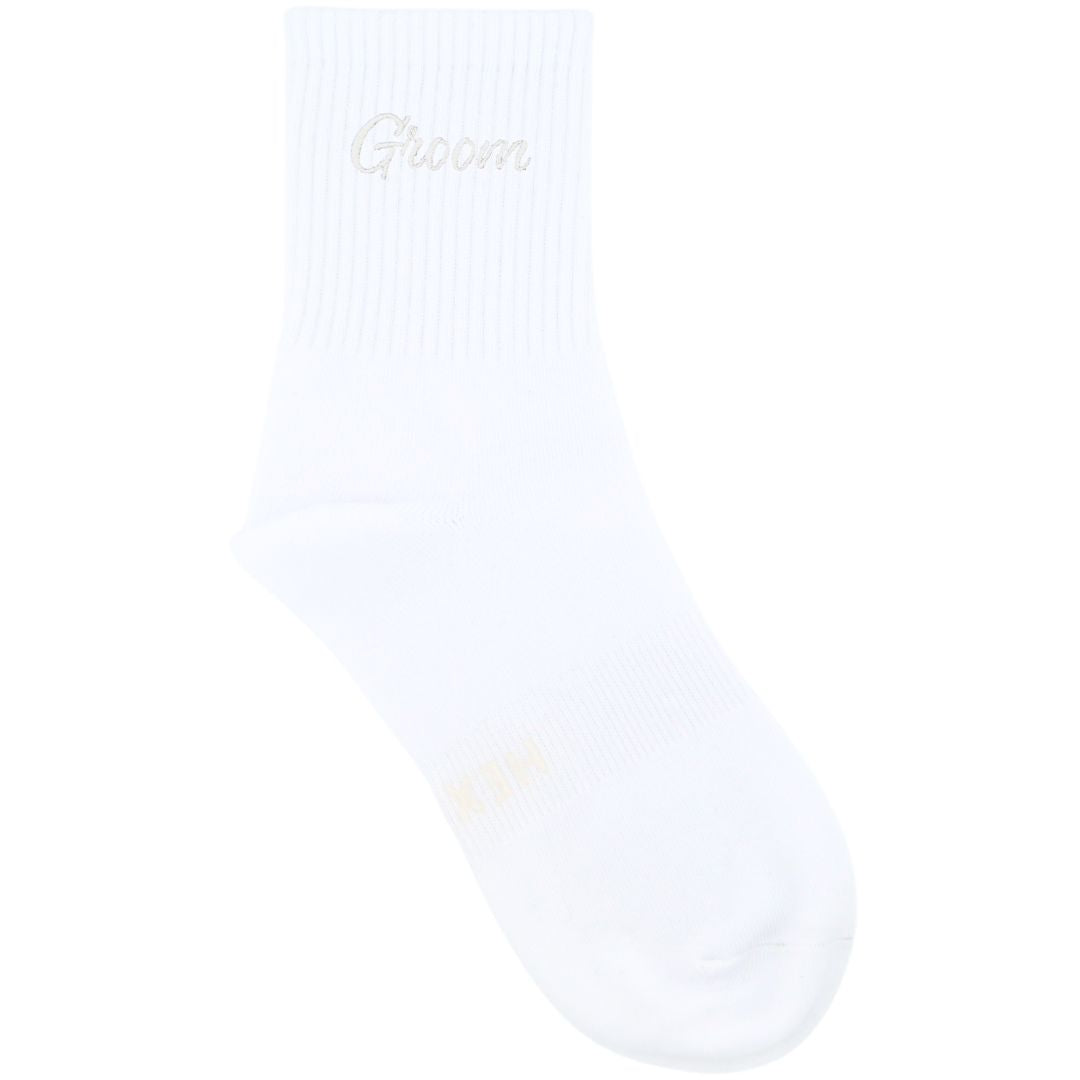 HEXSOX - Embroidered Crew Socks - Groom