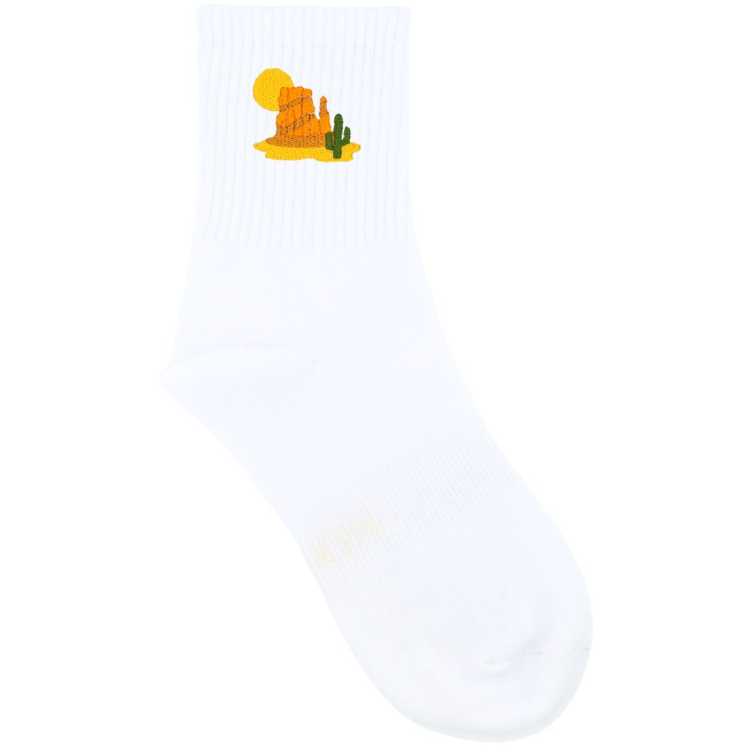 HEXSOX - Embroidered Crew Socks - Sedona