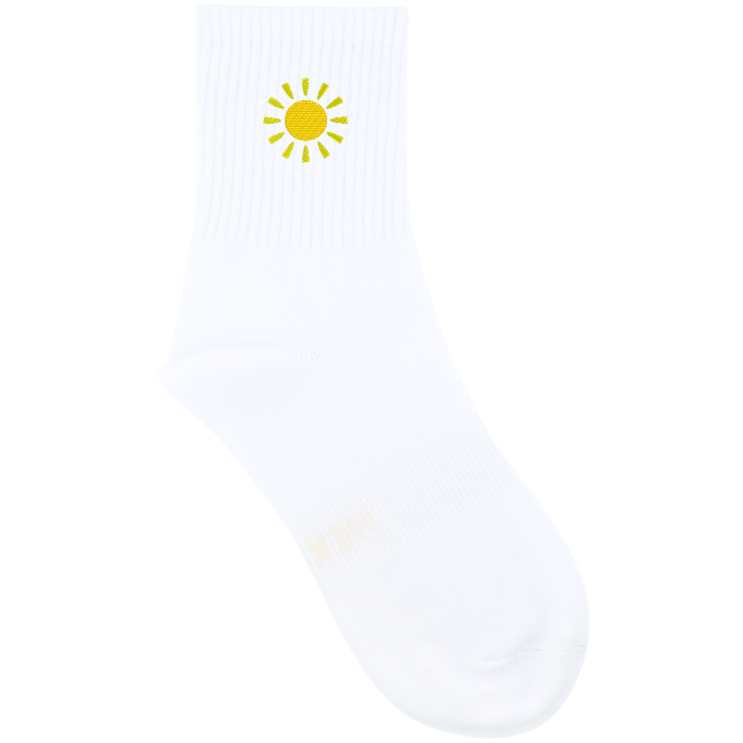 HEXSOX - Embroidered Crew Socks - Sun