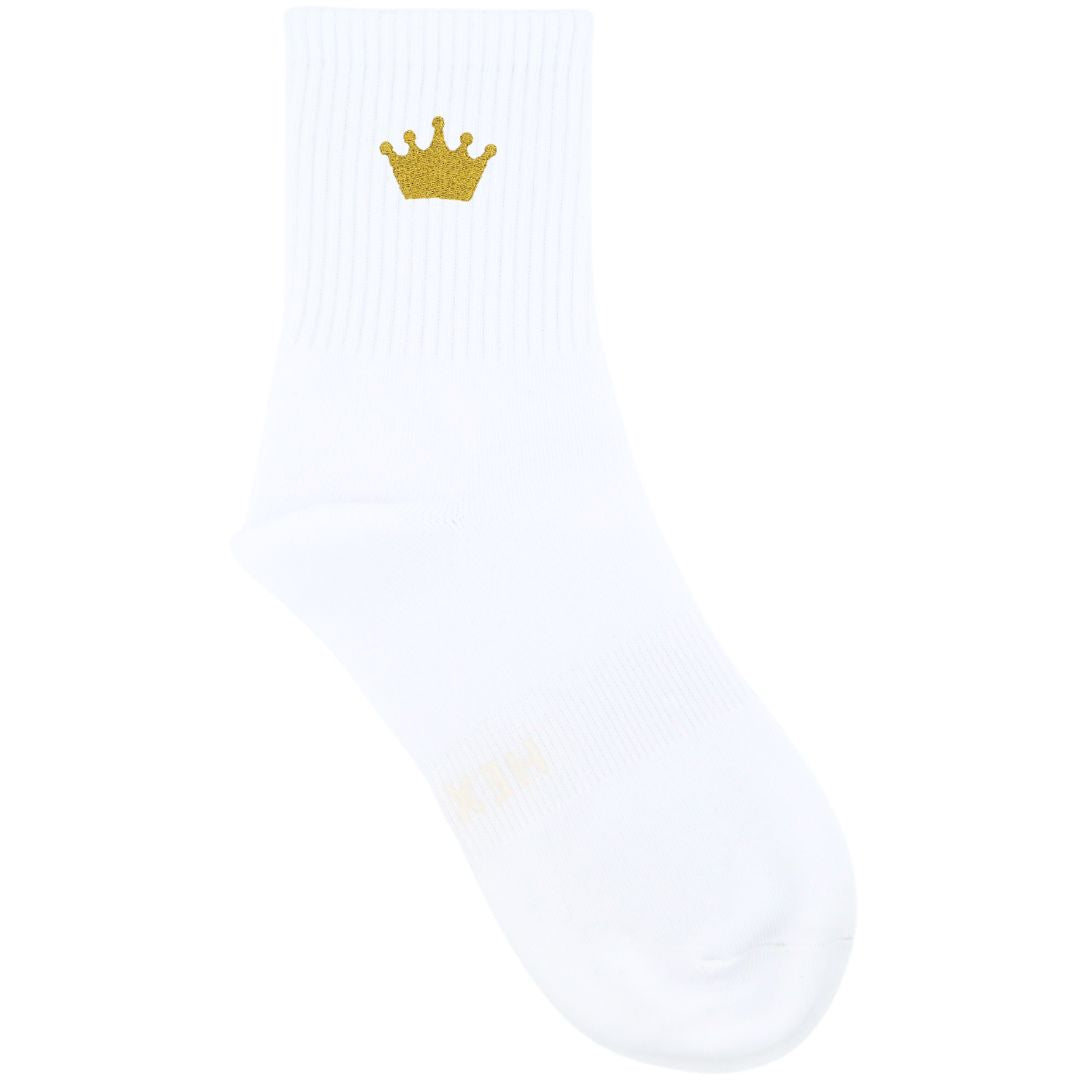 HEXSOX - Embroidered Crew Socks - Crown