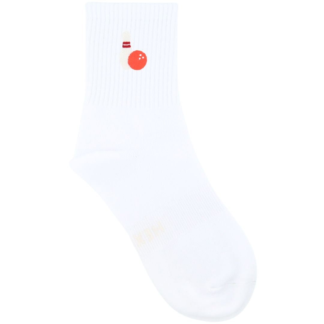 HEXSOX - Embroidered Crew Socks - Bowling