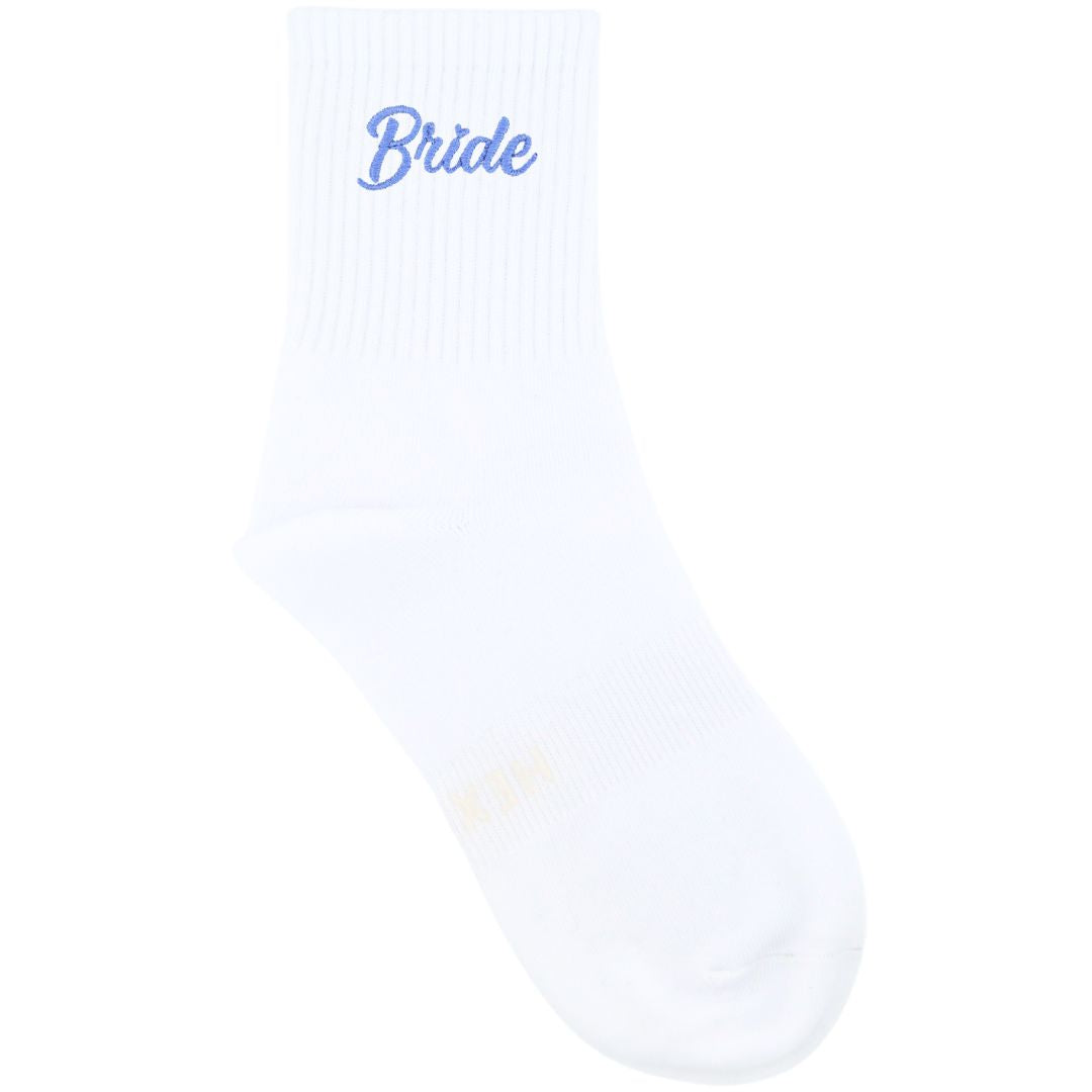 HEXSOX - Embroidered Crew Socks - Bride
