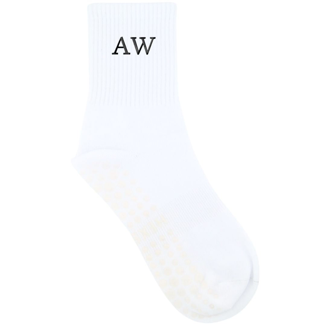 HEXSOX - Embroidered Crew Socks - Initials
