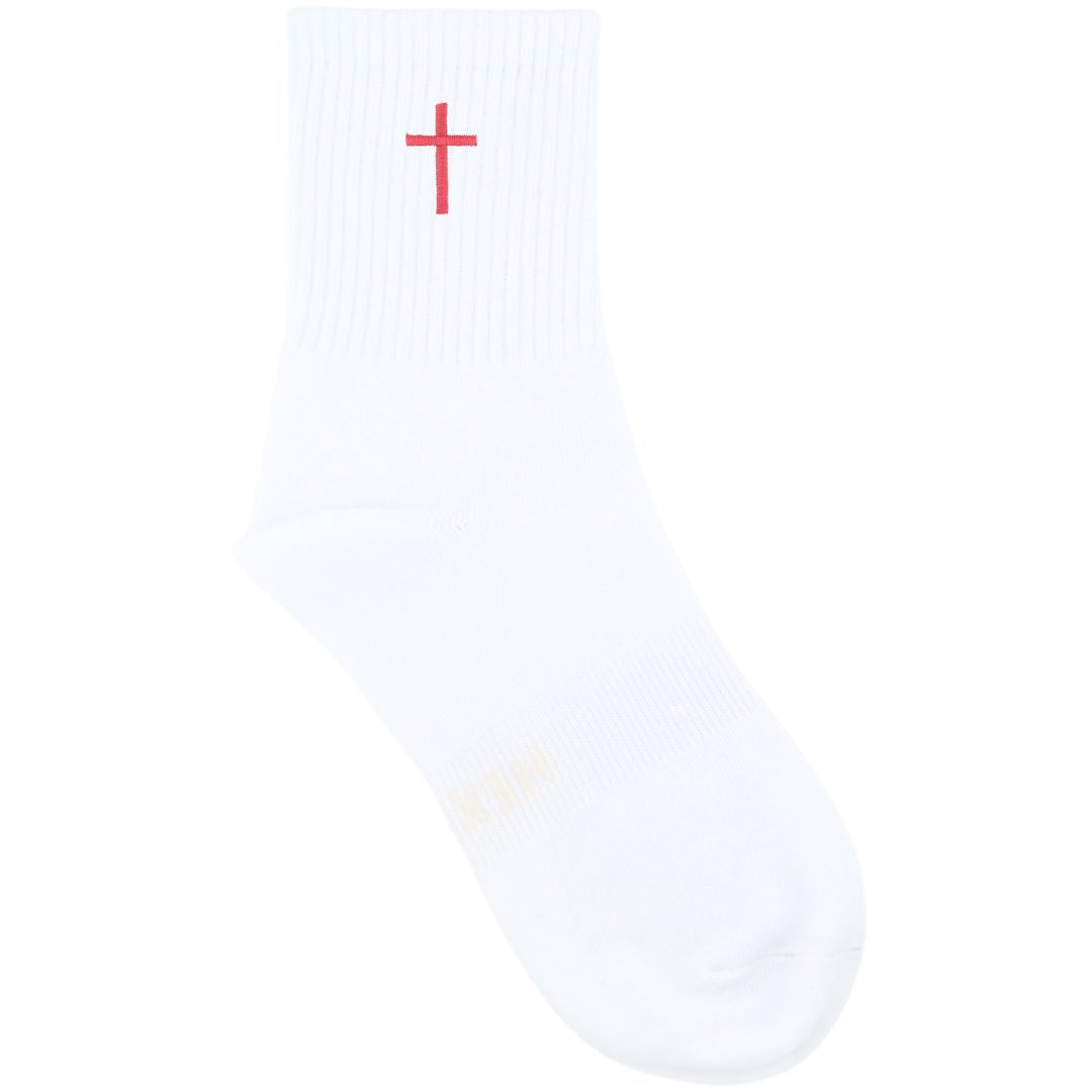 HEXSOX - Embroidered Crew Socks - Cross