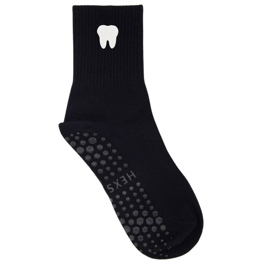 HEXSOX - Embroidered Crew Socks - Tooth